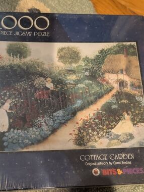Cottage Garden 1000-Piece Jigsaw Puzzle - Multi-color Sealed